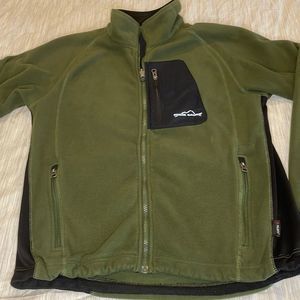 EDDIE BAUER olive green wind cutter fleece